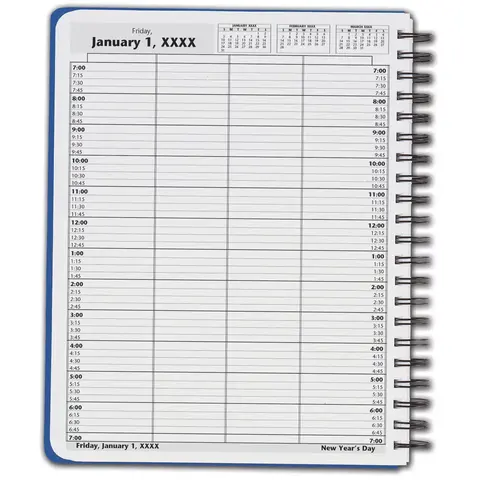 DayScan Wire Bound Appointment Book, 7:00 am to 7:00 pm