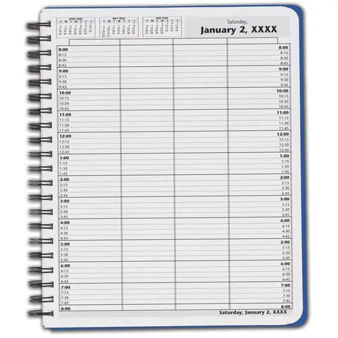 DayScan Wirebound Appointment Book, 8:00 am to 8:00 pm