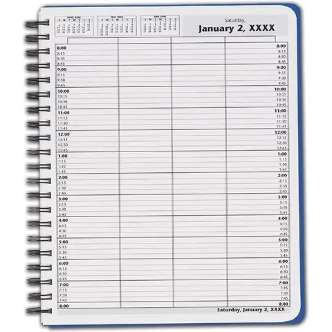 DayScan Wirebound Appointment Book, 8:00 am to 8:00 pm