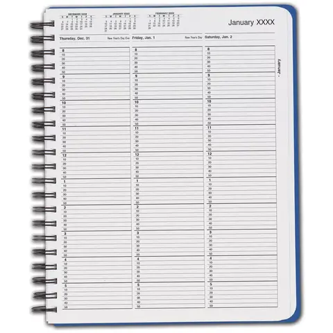 TimeScan 1 Column Wirebound Appointment Book, 8:00 am to 6:00 pm, 10 Minute Intervals