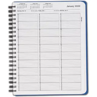 TimeScan 1 Column Wirebound Appointment Book, 8:00 am to 6:00 pm, 10 Minute Intervals