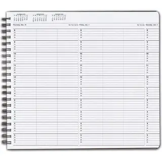TimeScan Wire Bound Appointments Book, 8:00 am to 6:00 pm, 15 Minute Intervals