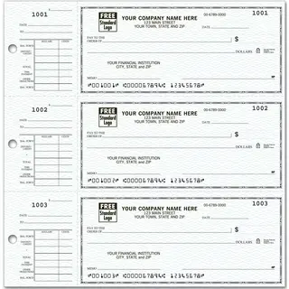 Custom 3-Per-Page Checks - End-Stub