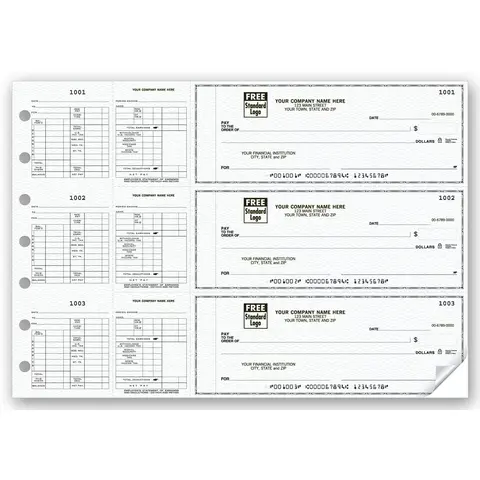 3-To-A-Page Hourly Payroll Checks