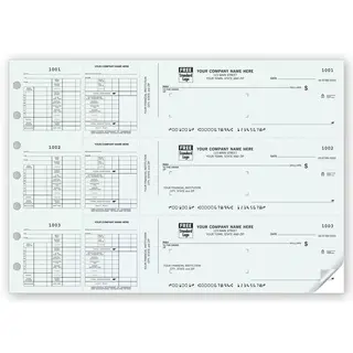 3-To-A-Page Payroll Checks for Window Envelopes