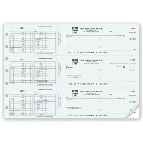 3-To-A-Page Payroll Checks for Window Envelopes