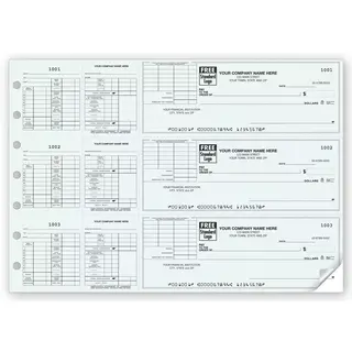 Custom 3-To-A-Page Payroll Voucher Check Printing