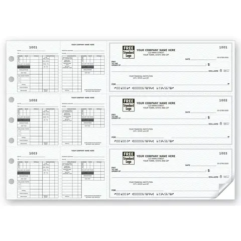 Custom 3-To-A-Page Payroll Checks with Maximum Deductions