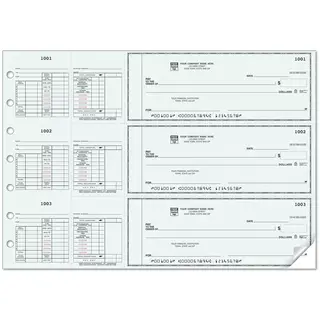 Custom 3-To-A-Page Salary Payroll Checks