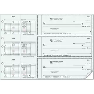 Custom 3-To-A-Page Salary Payroll Checks