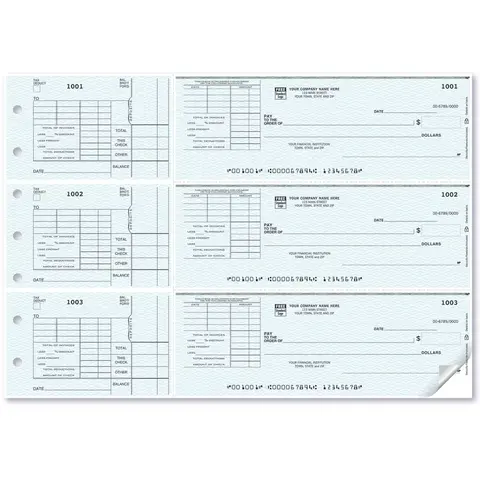 Custom 3-To-A-Page Checks with Voucher Stub