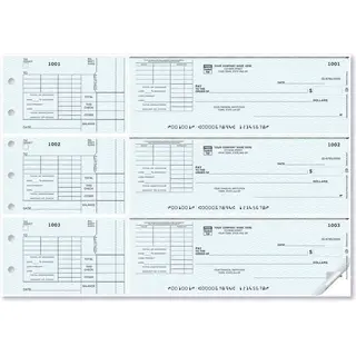 Custom 3-To-A-Page Checks with Voucher Stub