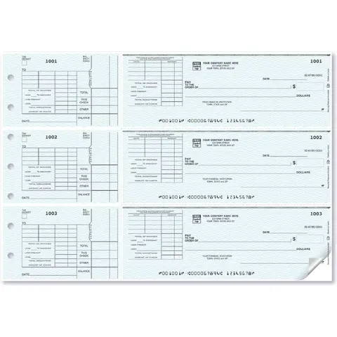 Custom 3-To-A-Page Checks with Voucher Stub