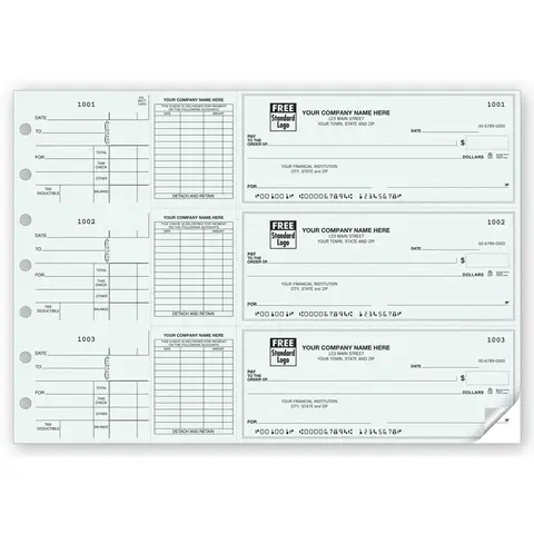 Custom 3-Per-Page Voucher Checks