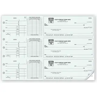 Custom 3-Per-Page Voucher Checks