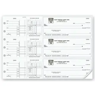 Custom 3-On-A-Page Payroll Checks
