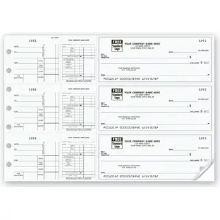 Custom 3-On-A-Page Payroll Checks