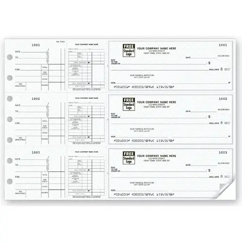 Custom 3-On-A-Page Payroll Checks