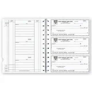 Custom 3-Per-Page Checks for 12 Ring Binders - Newport