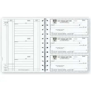 Custom 3-Per-Page Checks for 12 Ring Binders - Newport