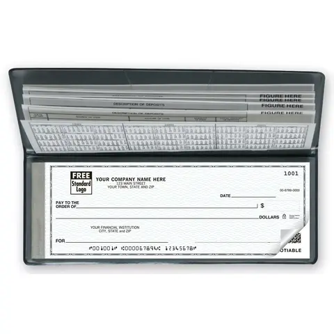 Custom Business Size Portable Checks Printed with Your Logo