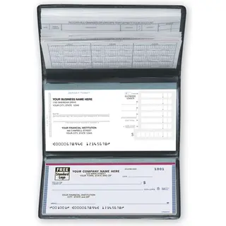 Compact Business Checks & Deposits, Custom Printed