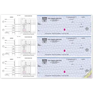 3-On-A-Page Payroll Checks