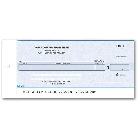 Personal Size One-Write Checks