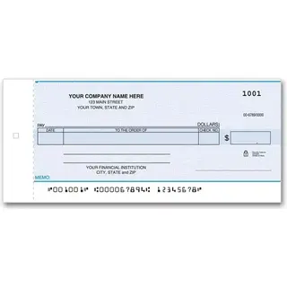 Personal Size One-Write Checks