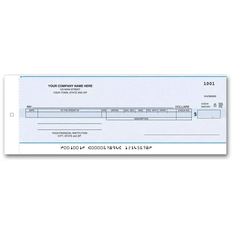 Payroll One-Write Checks