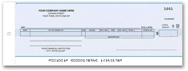 Payroll One-Write Checks