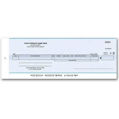 Payroll One-Write Checks