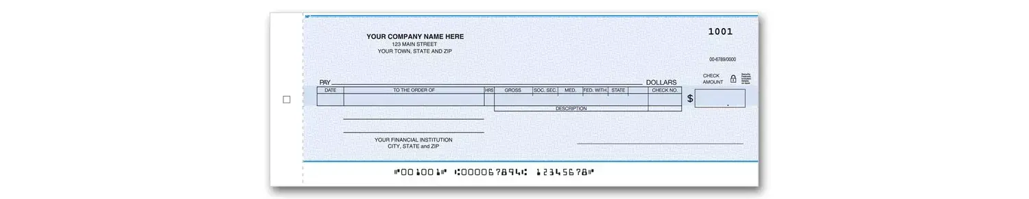 Payroll One-Write Checks