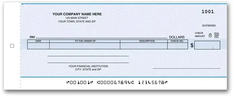 General One-Write EZ Writer Checks