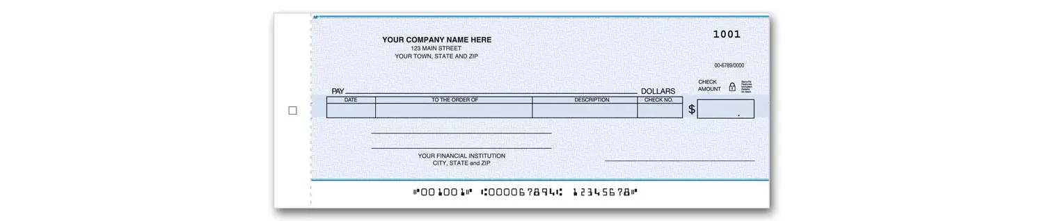 General One-Write EZ Writer Checks