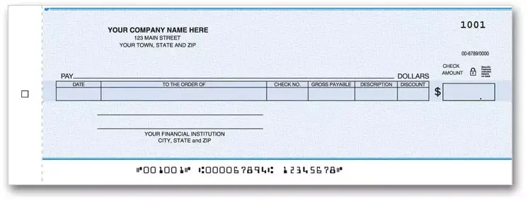 Accounts Payable One-Write Checks