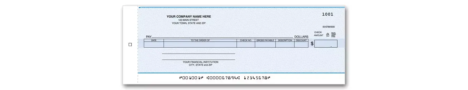 Accounts Payable One-Write Checks