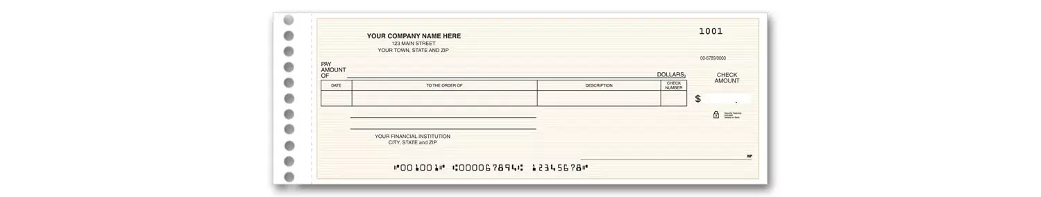 One-Write Checks for General Expenses