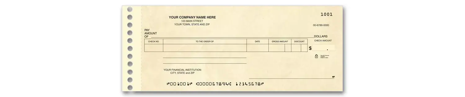 Compact Expense Ledger Checks