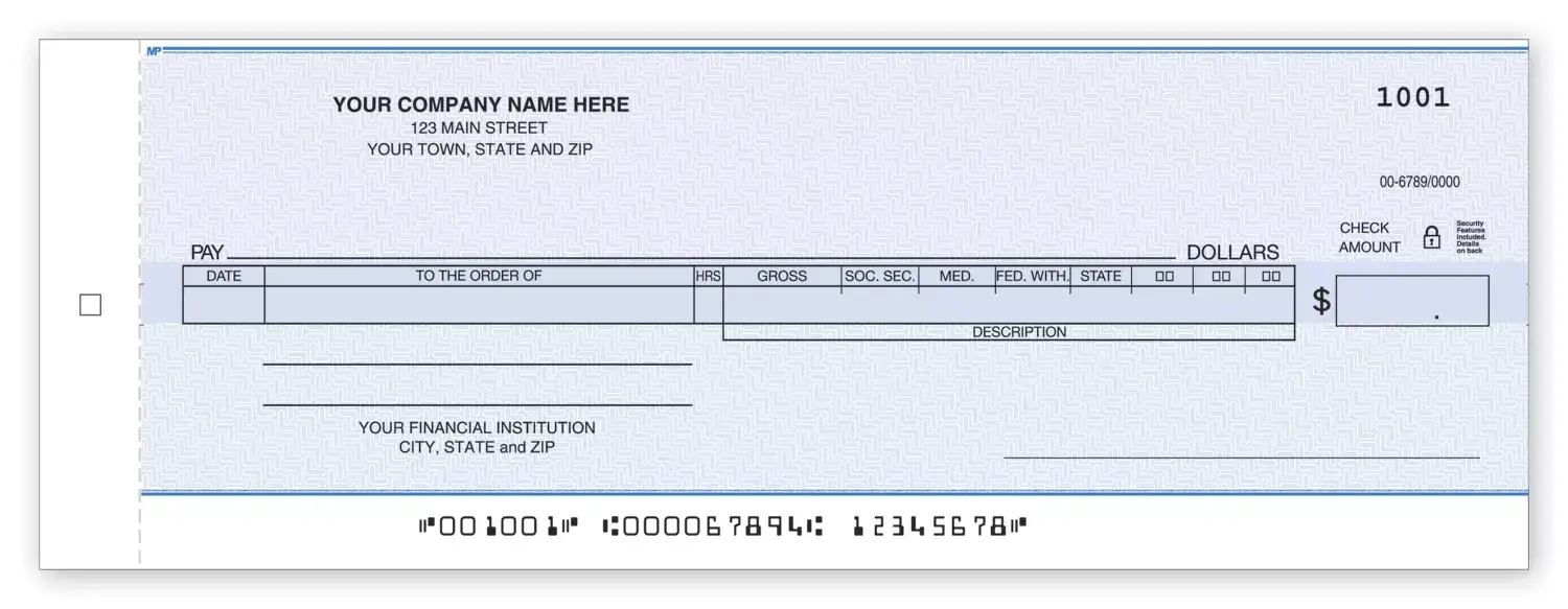 Payroll/General Disbursement Check