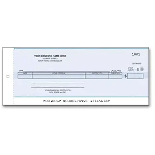 Compact Disbursement Check