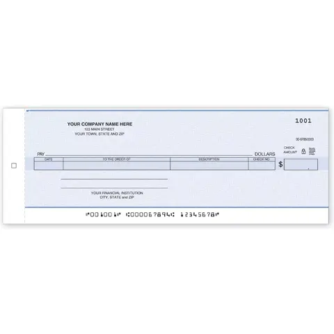 Cash Disbursement Center Checks