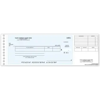 Long Stub Disbursement Checks