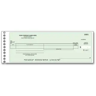 Payroll expense checks for one write