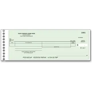 Payroll expense checks for one write