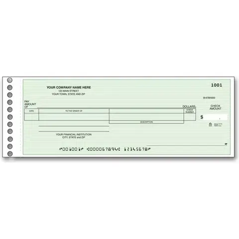 Payroll expense checks for one write
