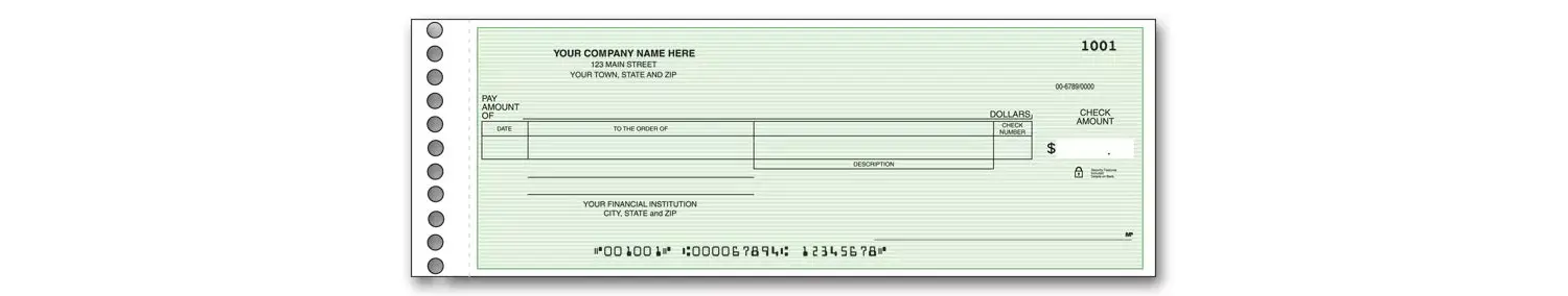 Payroll expense checks for one write