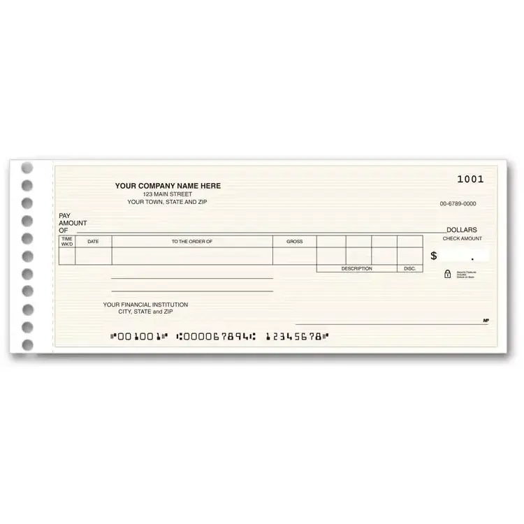 Compact One-Write Checks