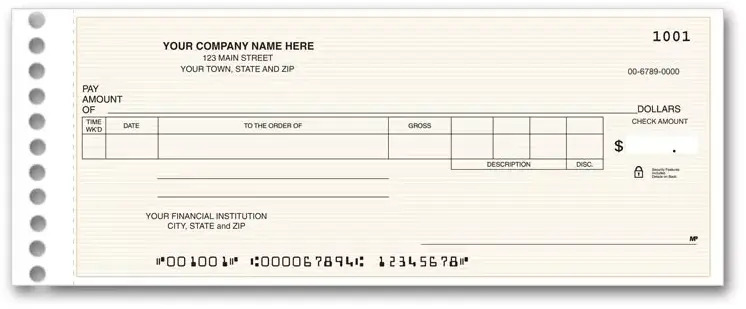 Compact One-Write Checks