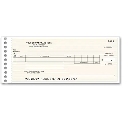 Compact One-Write Checks